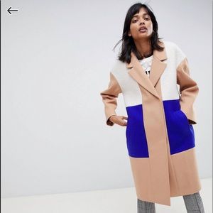 ASOS Color Block Coat